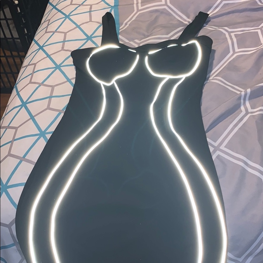 Reflective Body Con Dress